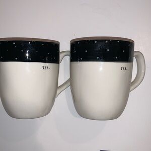 Rae Dunn TEA. Mugs pair